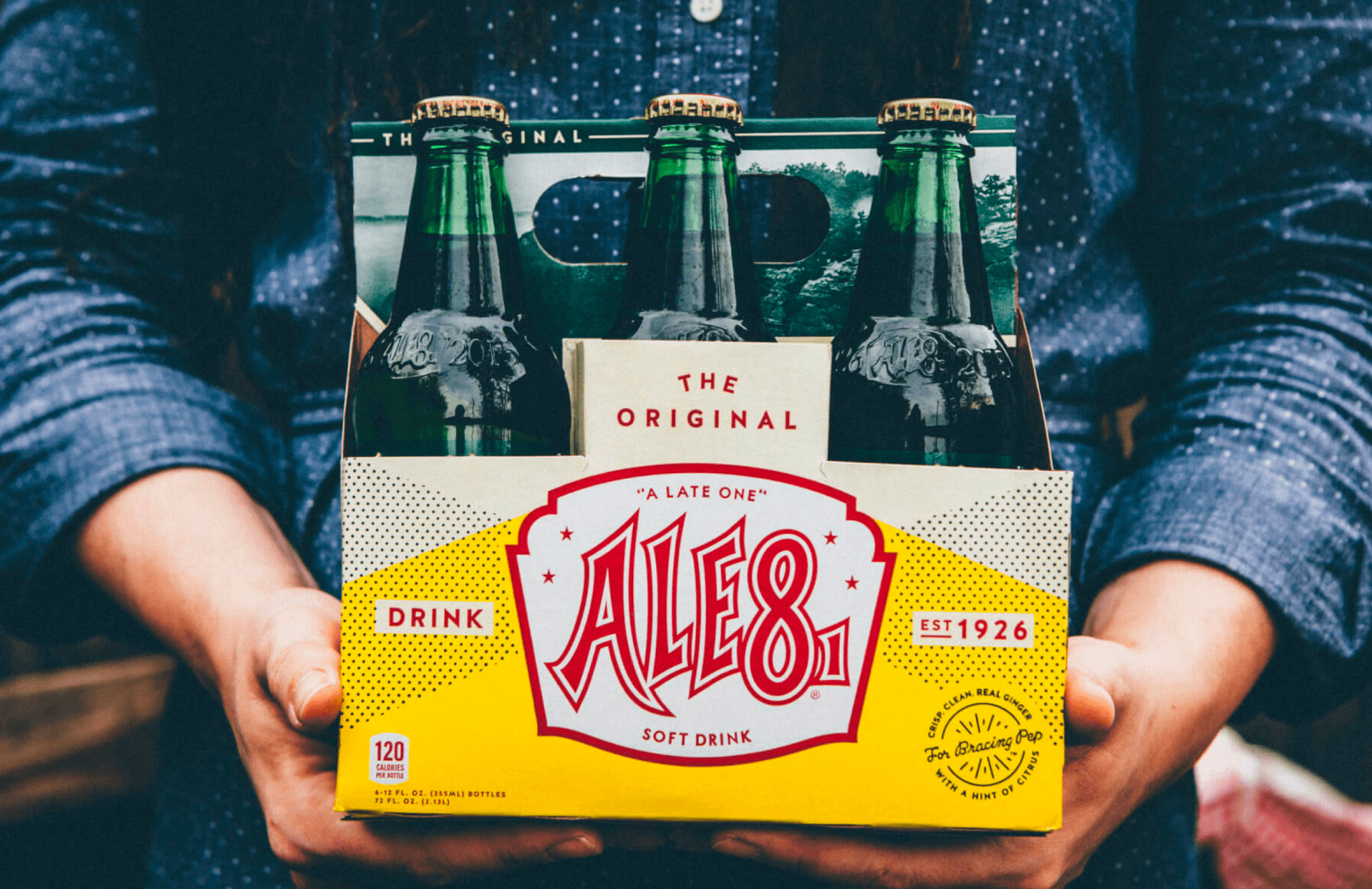 Ale-8 glass bottle package