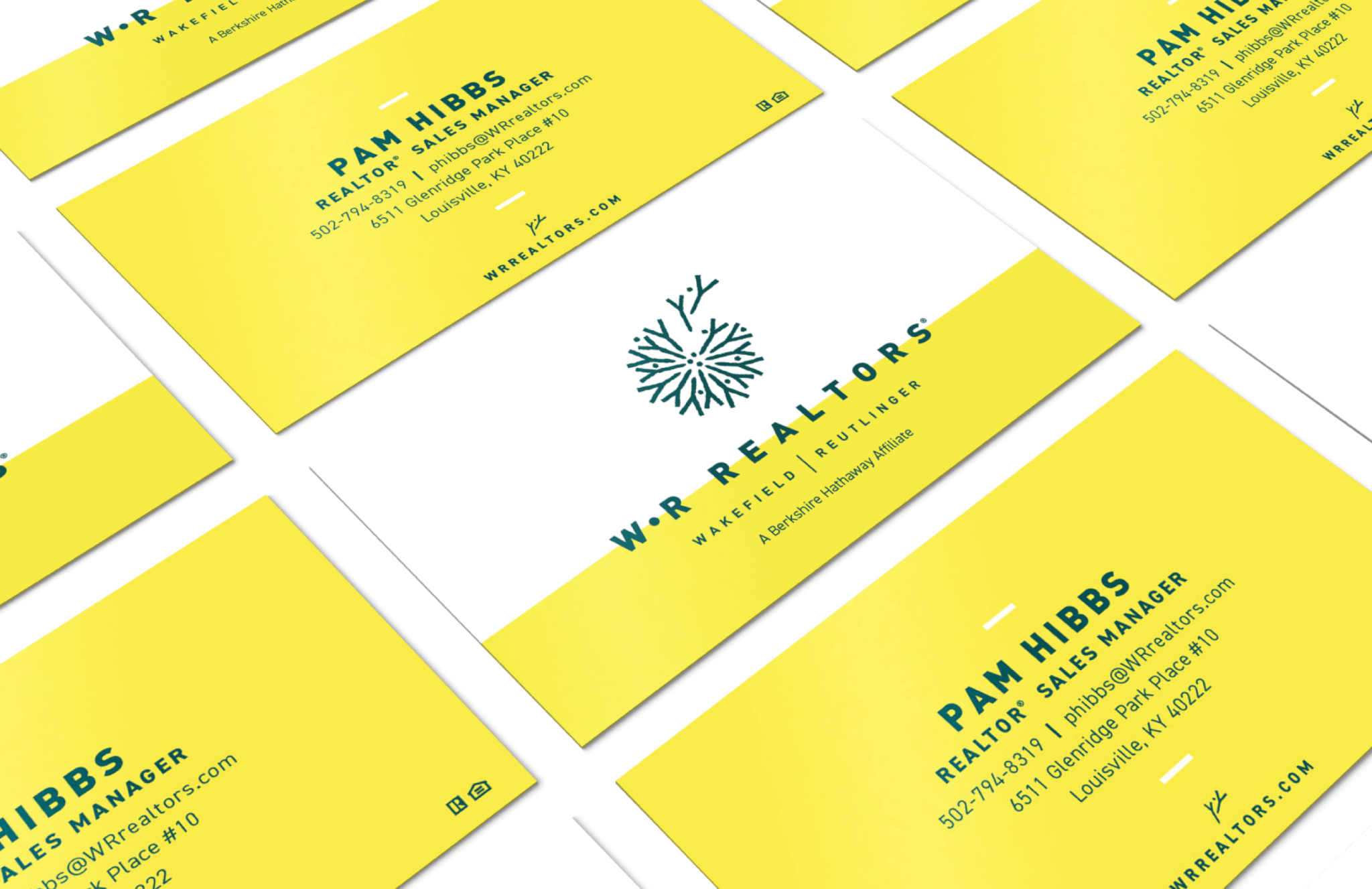 WR Realtors business cards