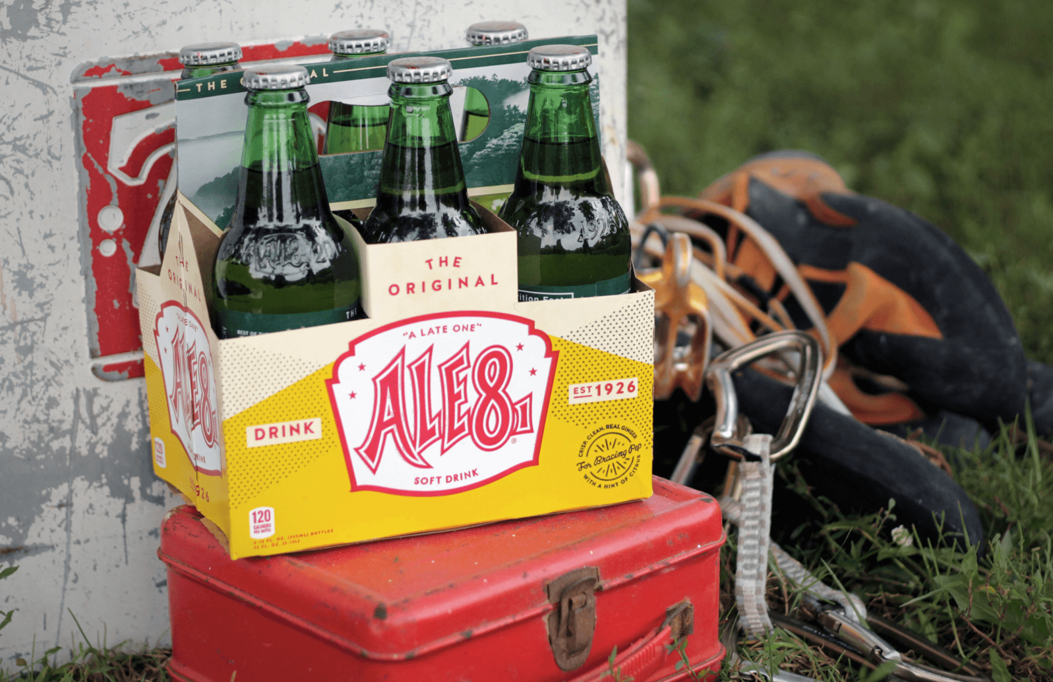 Ale-8 glass bottle package camping