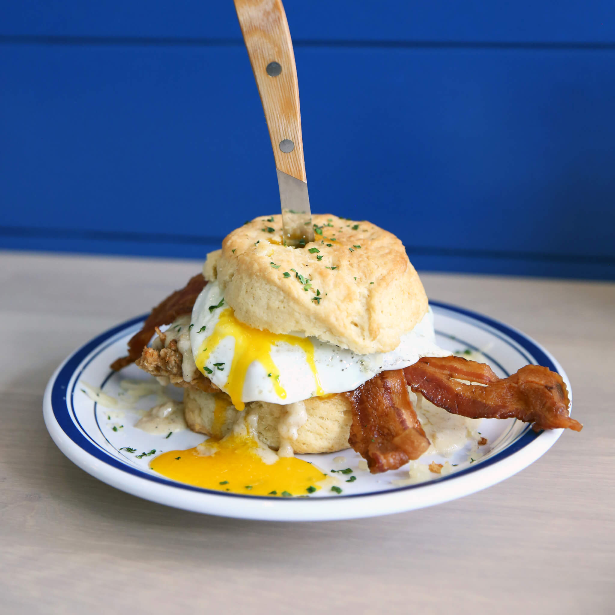 Biscuit Belly Rockwell Supreme sandwich