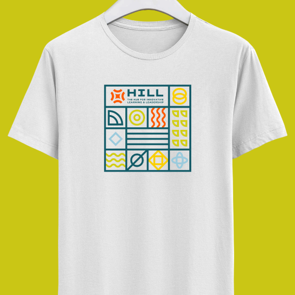 Grey tshirt with HILL graphic